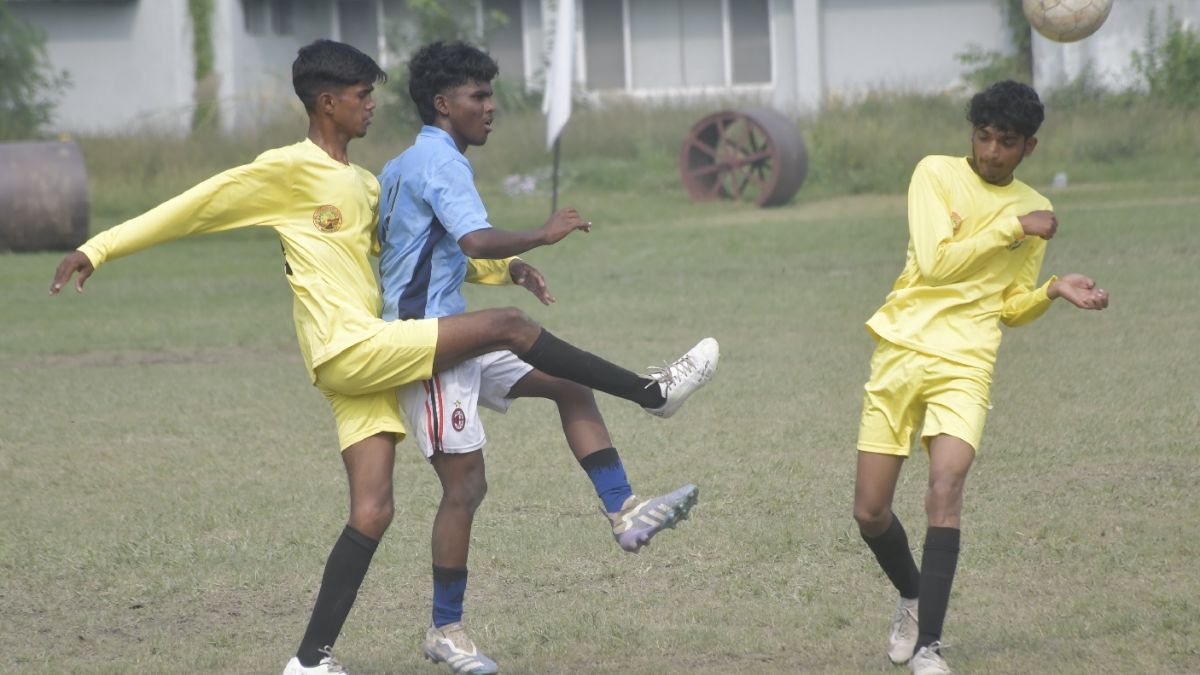 kanpur football team achieves hattrick victory in mens tournament