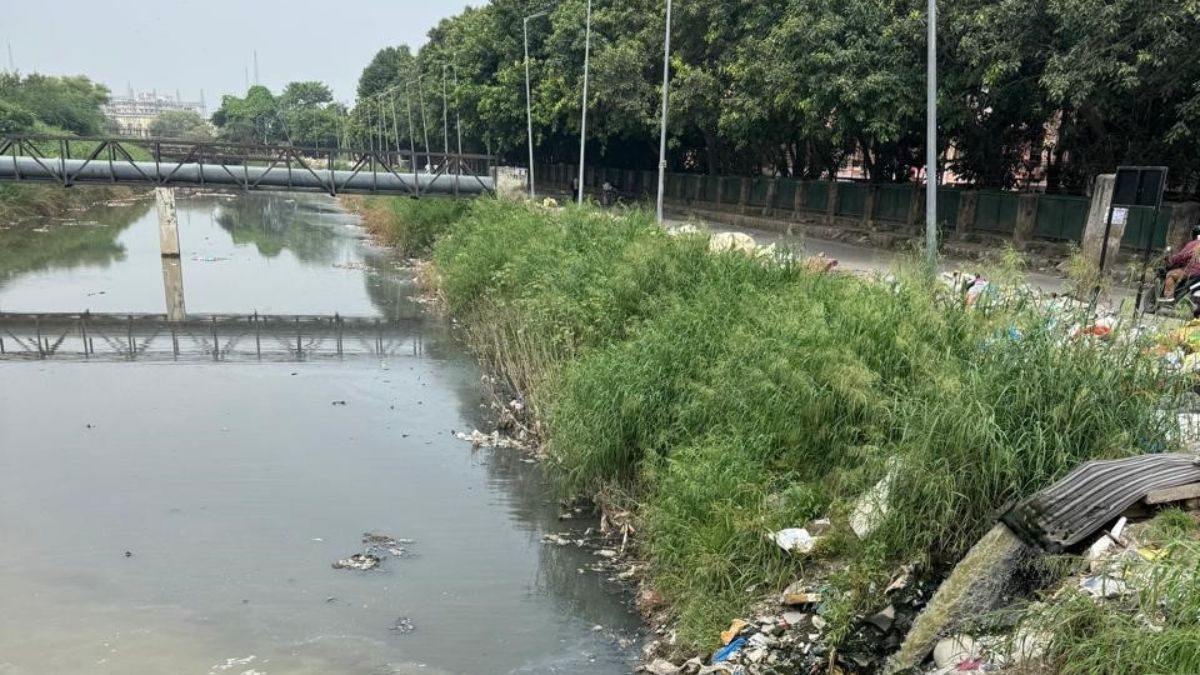 palam drain pollution sewer water threatens yamuna cleanup