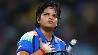 फाइनल मैच के दौरान शेफाली वर्मा। फाइल फोटो