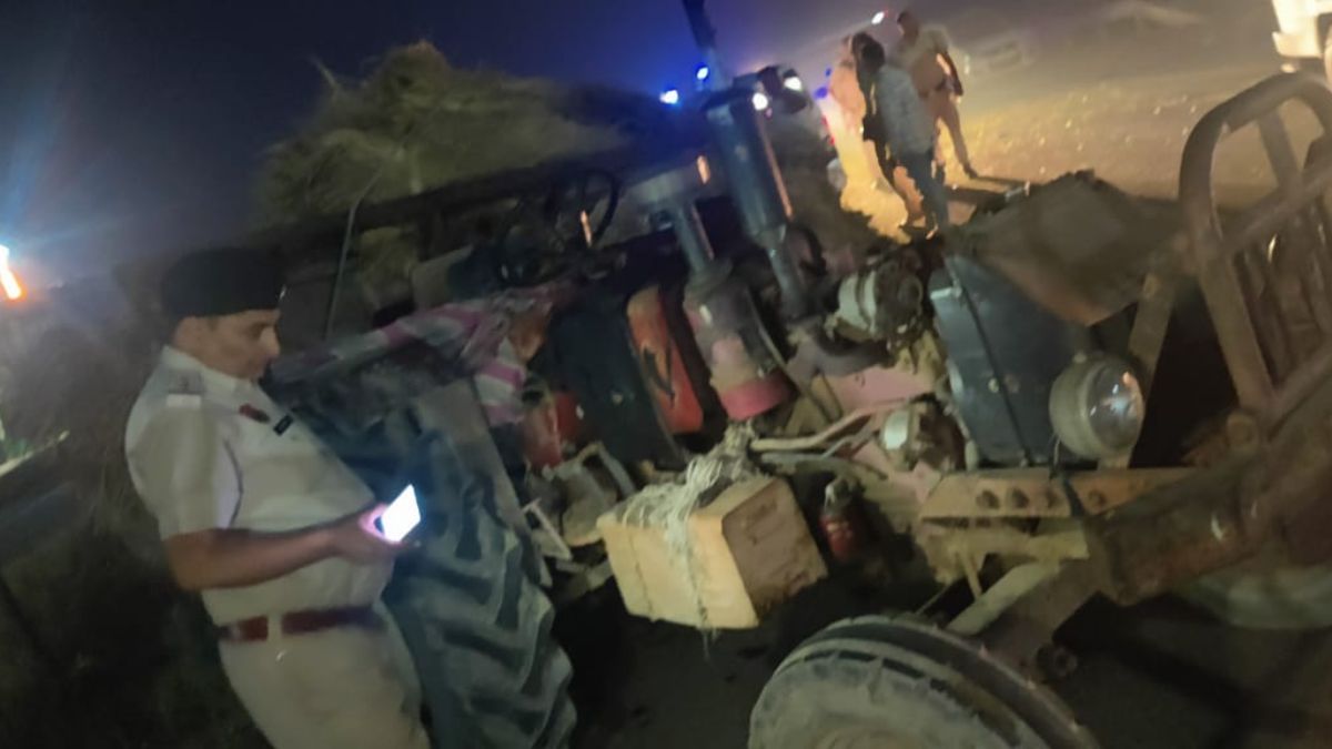 tragic accident couple and daughter killed in tractoreco collision in sonipat