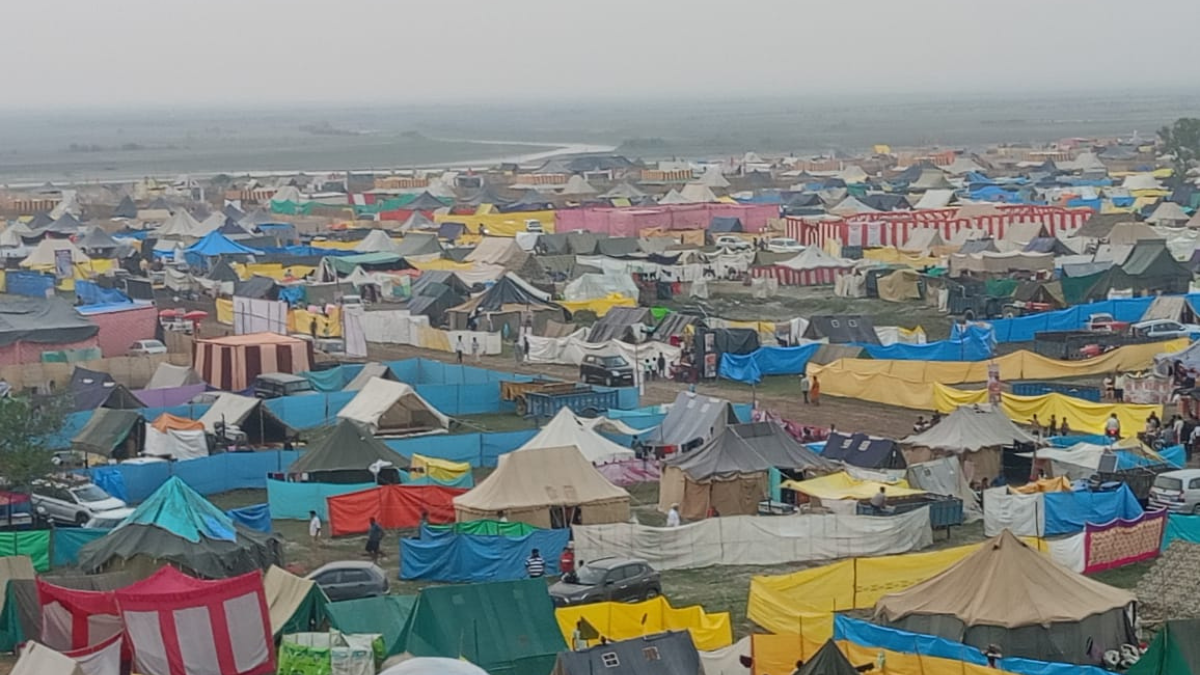 kakora mela tents city settled on ganga bank fair starts today