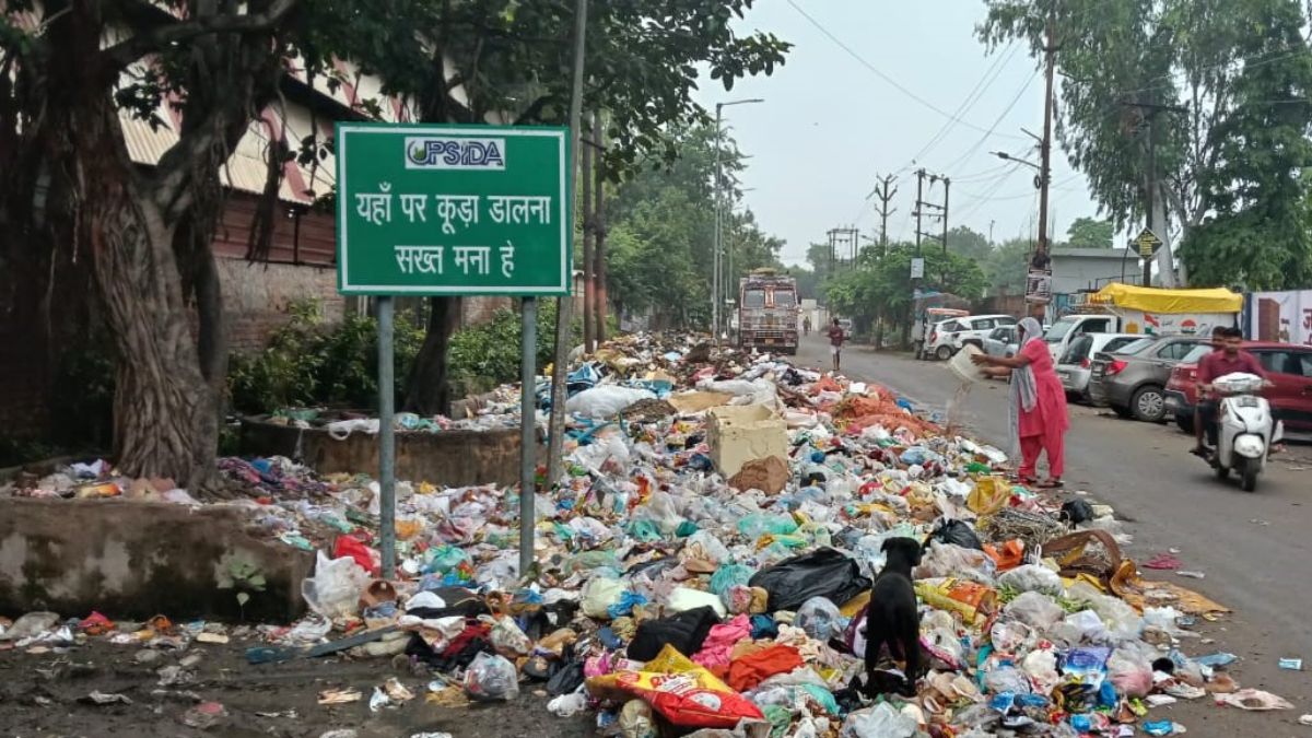 faridabad nimka village residents protest waste disposal center