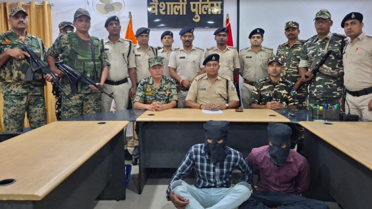 hajipur mini gun factory busted two arrested arms seized