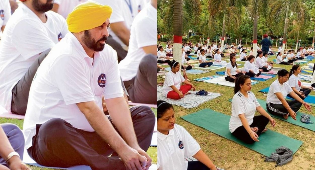 cm di yogshala 2 lakh people practice free yoga daily in punjab