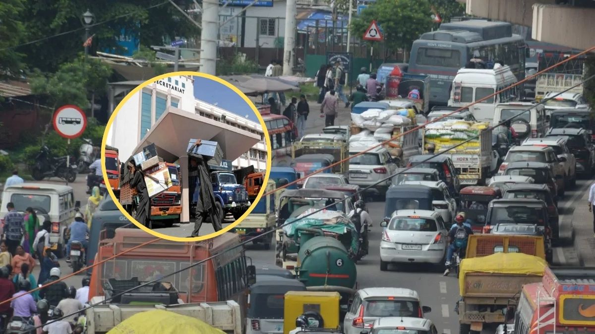 traffic jams grip jammu on the first day of the darbar move with vehicles crawling for hours on main roads