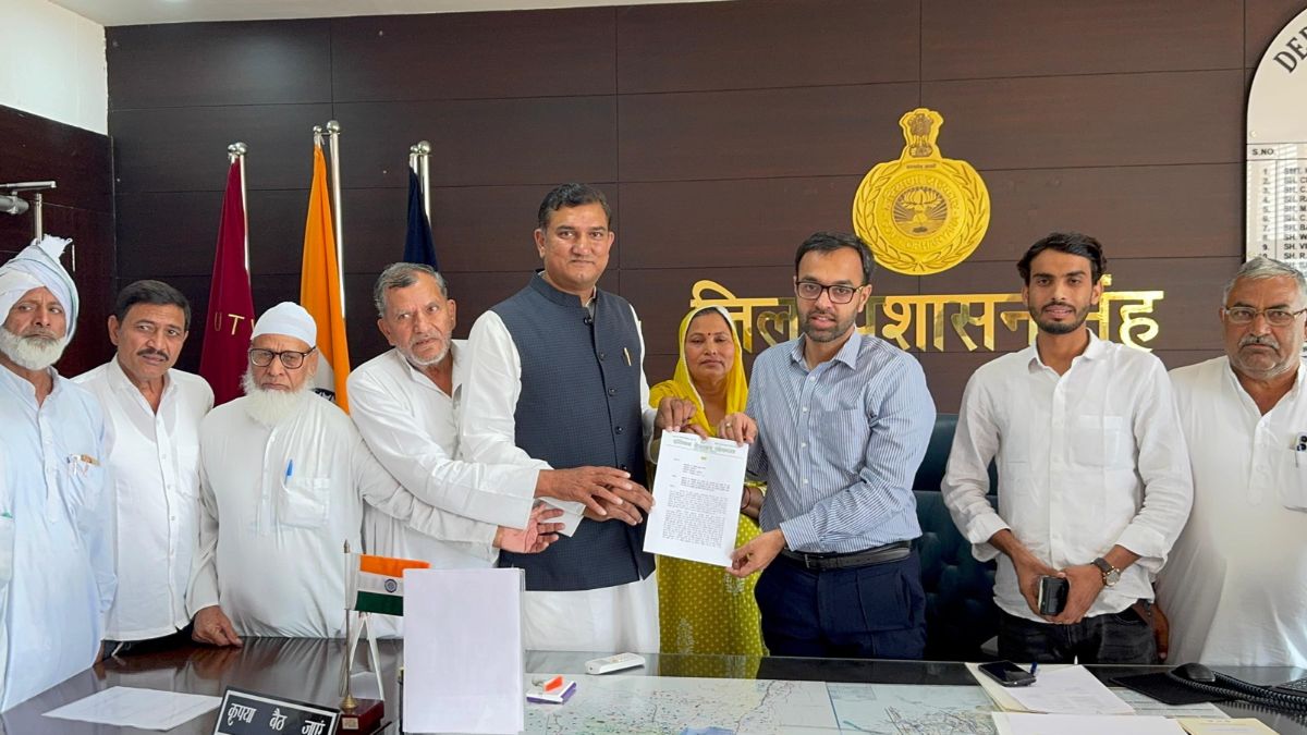 nuh inld protest farmers issues memorandum to governor