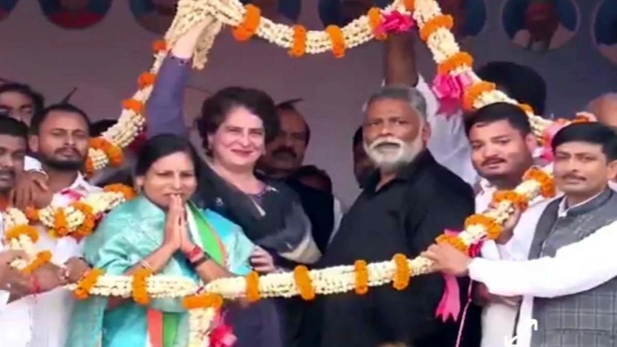 priyanka gandhi bihar rally congress leader slams nitish kumar says bihar government is being controlled from delhi