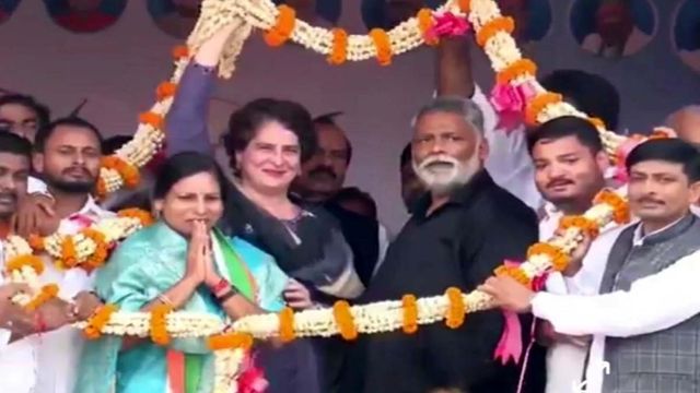 प्रियंका गांधी ने भी निकाली भड़ास... कहा- नीतीश का रिमोट मोदी के पास, बिहार वालों को दोनों झांसा दे रहे
