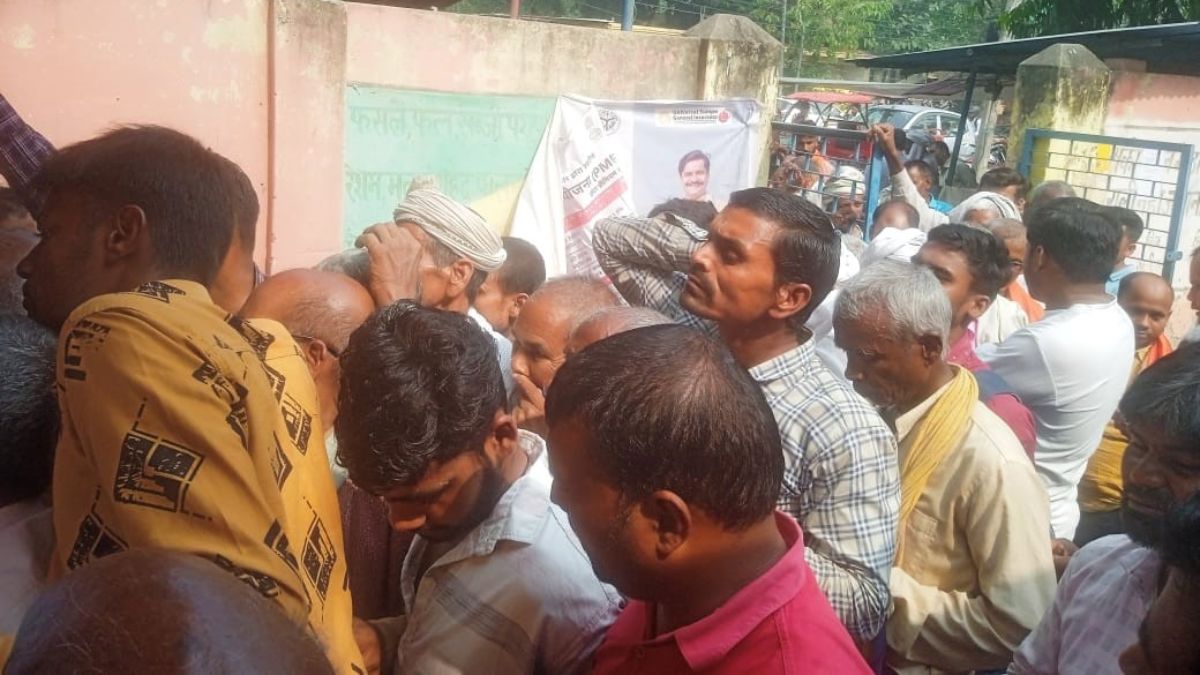 wheat seed shortage farmers queue for hours in sant kabir nagar