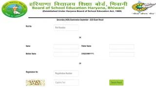 Haryana Board Secondary and Open Board 10th results declared.