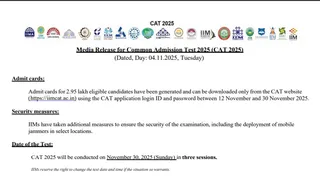 IIM CAT Admit Card 2025: इस दिन होगी परीक्षा।