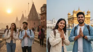 युवाओं की पसंद हैं ये भारत के प्रसिद्ध तीर्थ स्थल (Picture Credit- AI generated)