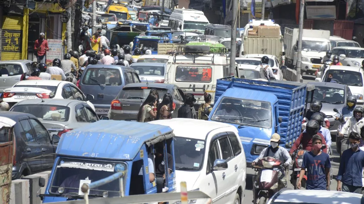 ikouna traffic woes persist despite road widening in shravasti