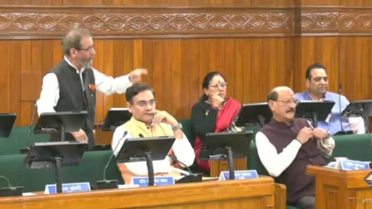 uttarakhand assembly special session heated exchange between ruling party and opposition