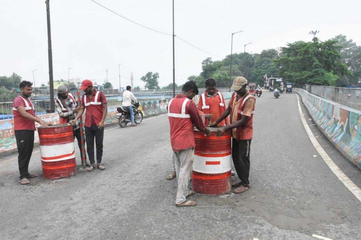 barmasia rail over bridge dhanbad closed today for 45 days for repair work