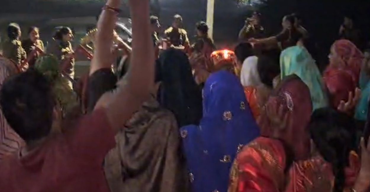 fatehpur disputed temple mausoleum devotees offer prayers light lamps outside