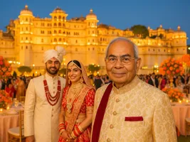 बेटे संजय की उदयपुर में शाही शादी