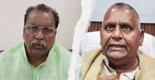 पूर्व सांसद अनिल शुकल वारसी व सांसद देवेंद्र सिंह भोले। जागरण