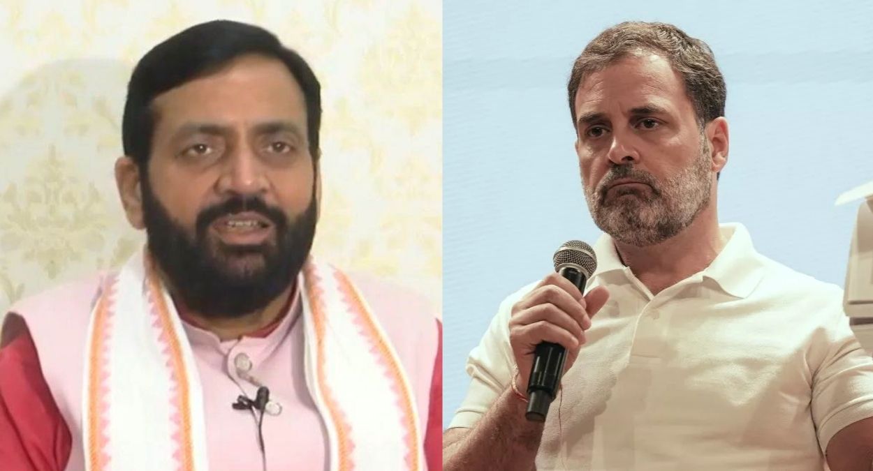 haryana politics bjp clarifies vyavastha after rahul gandhis allegations