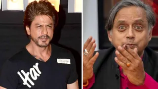 शाह रुख खान ने शशि थरूर संग की जमकर मस्ती/ फोटो- Instagram