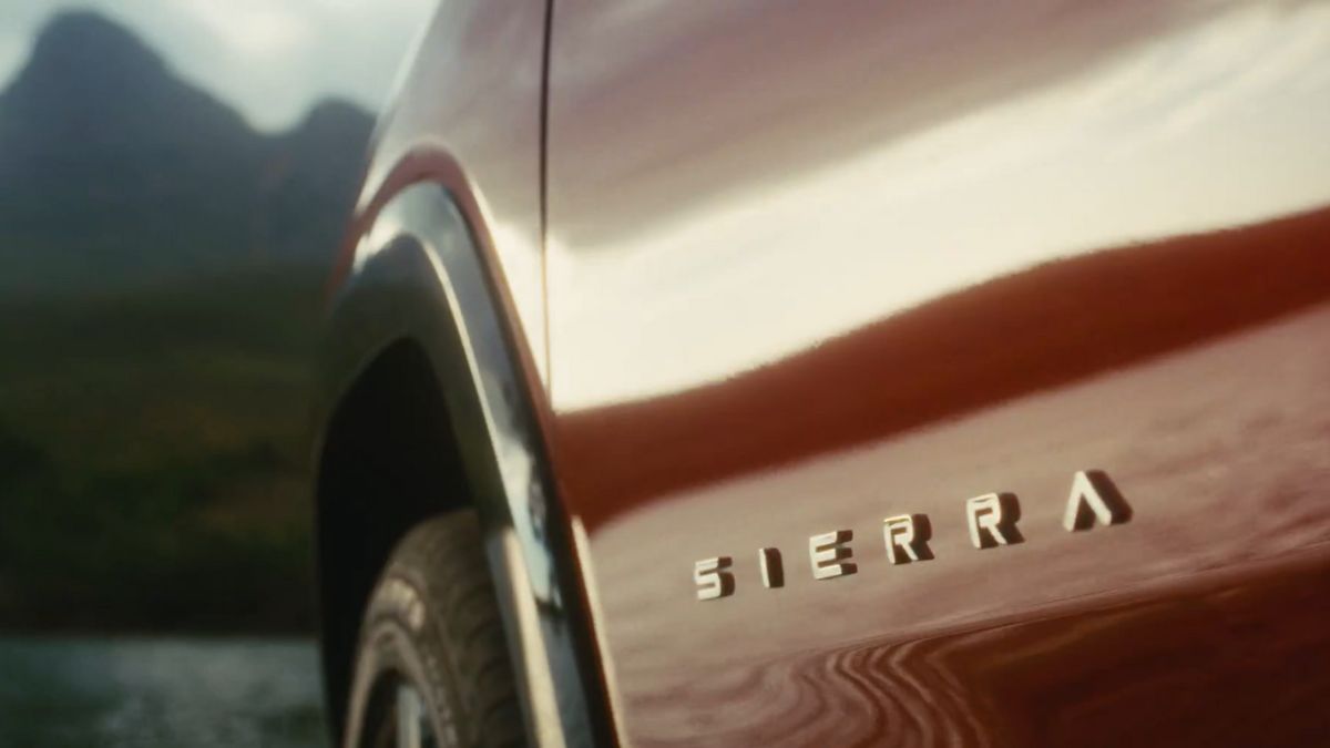 tata sierra teased in red ahead of launch triplescreen dashboard revealed
