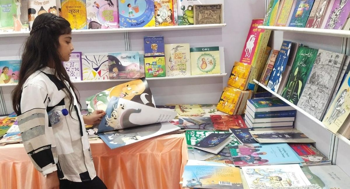 washable books attract kids at gorakhpur book fair