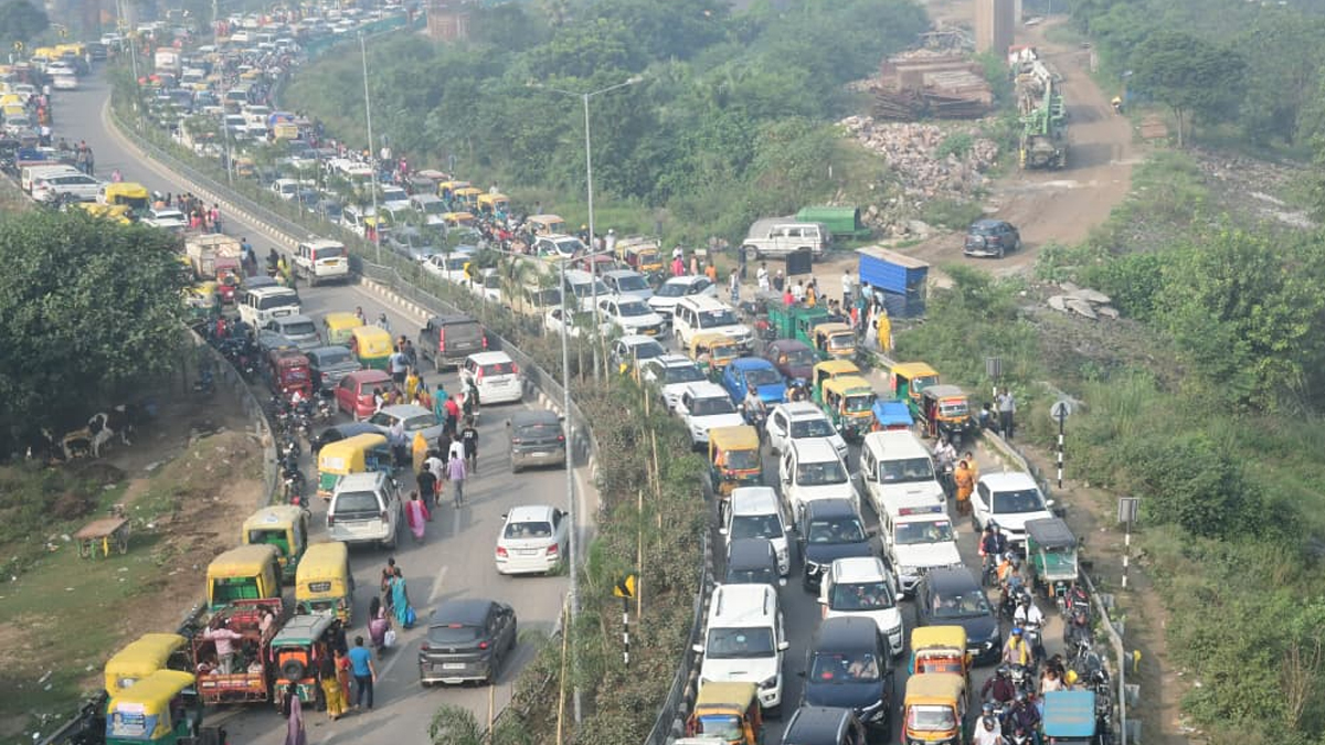 kartik purnima patna heavy traffic due to ganga snan