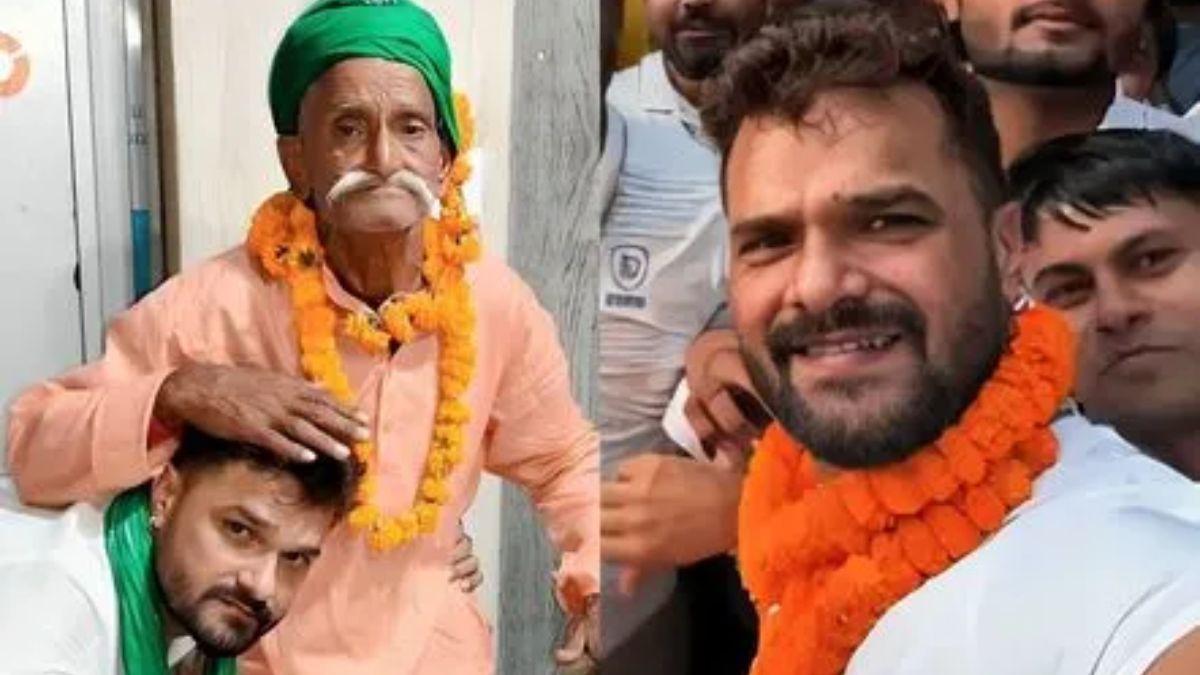 khesari lal yadav father pocket picked while campaigning