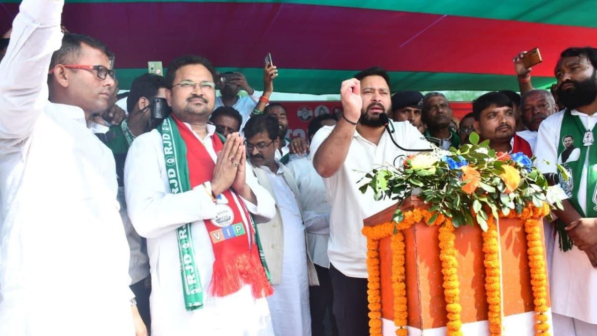 tejashwi yadav slams modi votes from bihar factories in gujarat