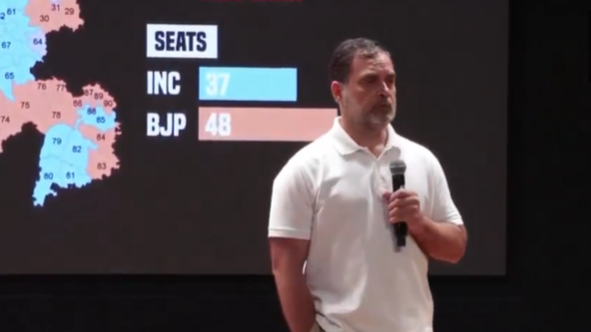 rahul gandhi alleges bjpeci conspiracy in haryana elections