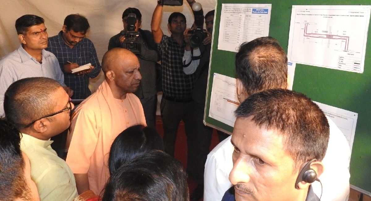 cm yogi angry over construction delays in gorakhpur shopkeepers to get shops