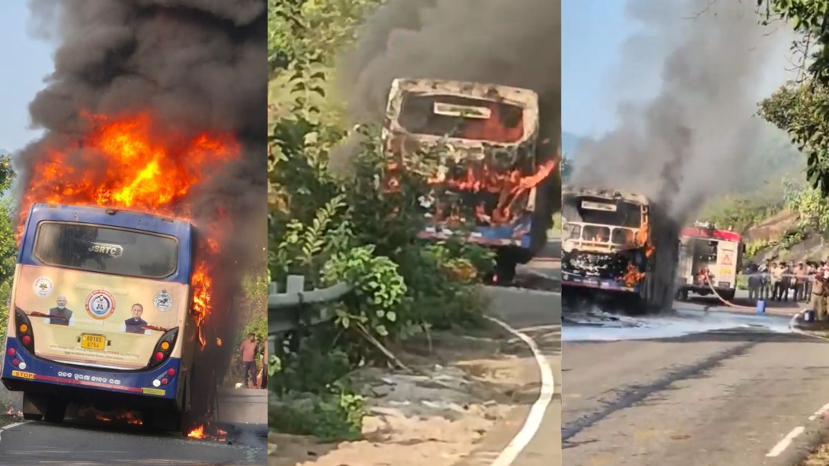 andhra pradesh bus fire driver alertness saves passengers