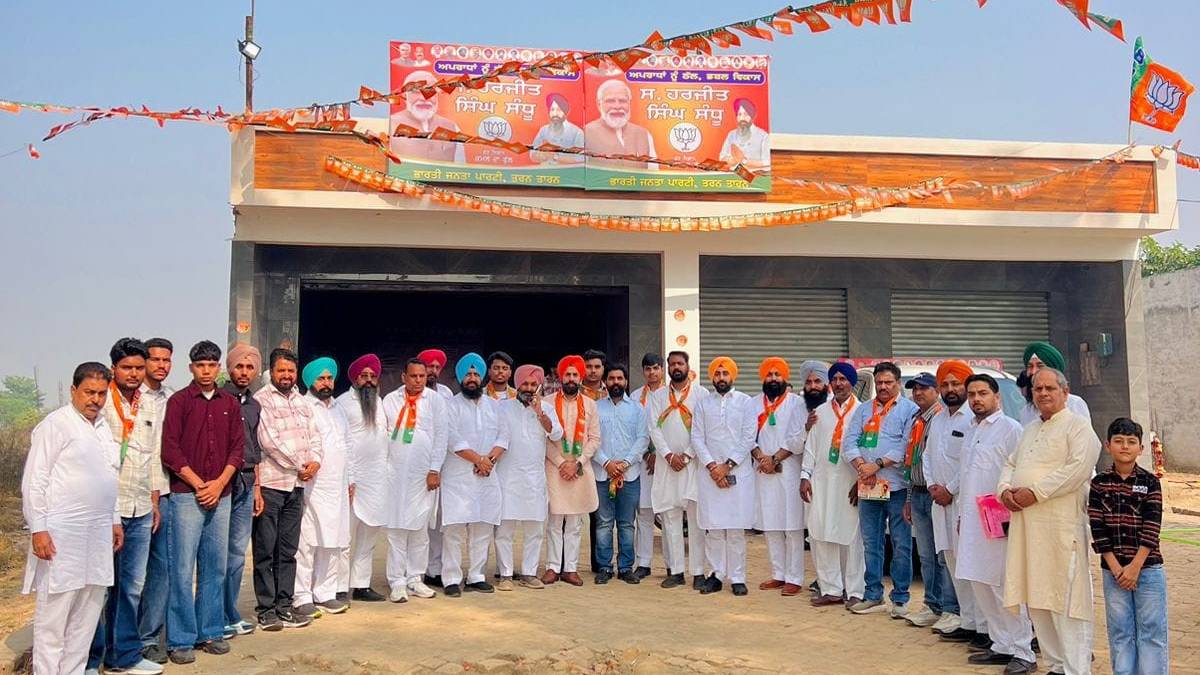 bjps campaign for tarntaran byelection gurpreet singh maluka and bobby singla lead the charge