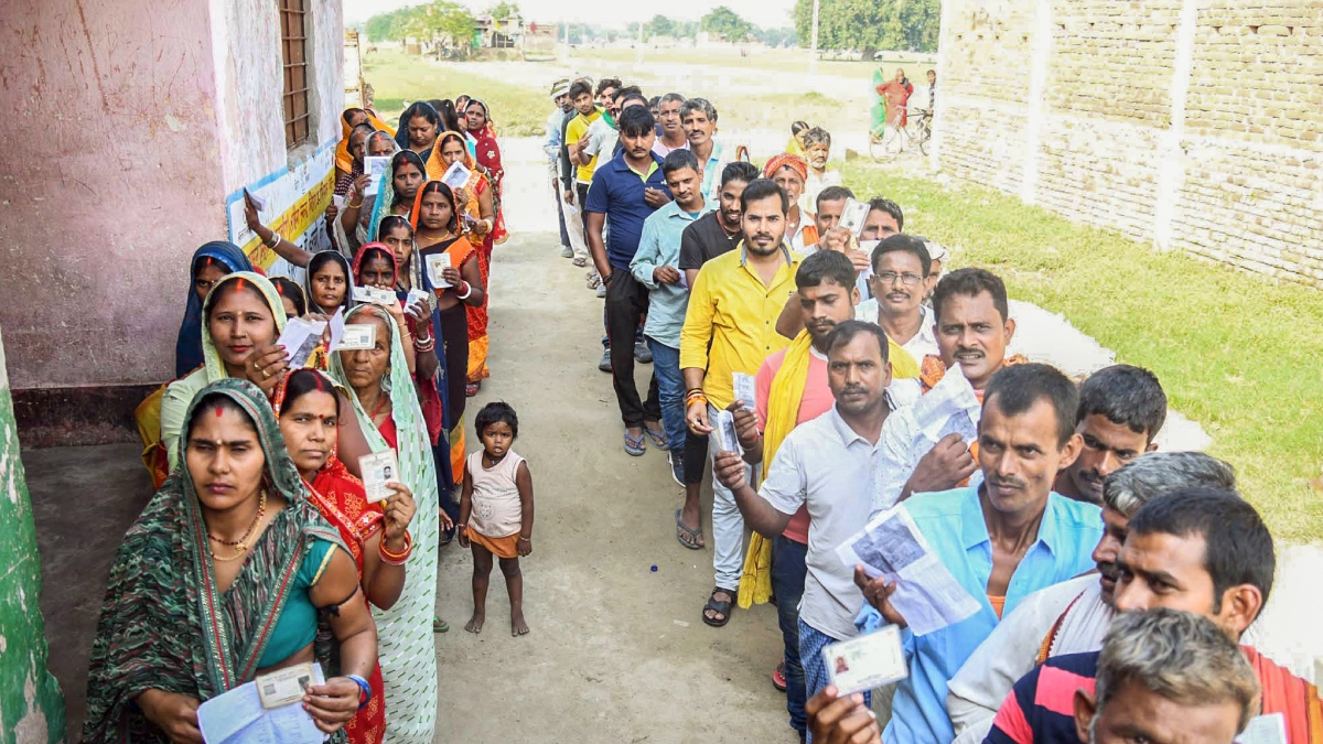 bihar elections 2025 first phase sees high voter turnout see photos here