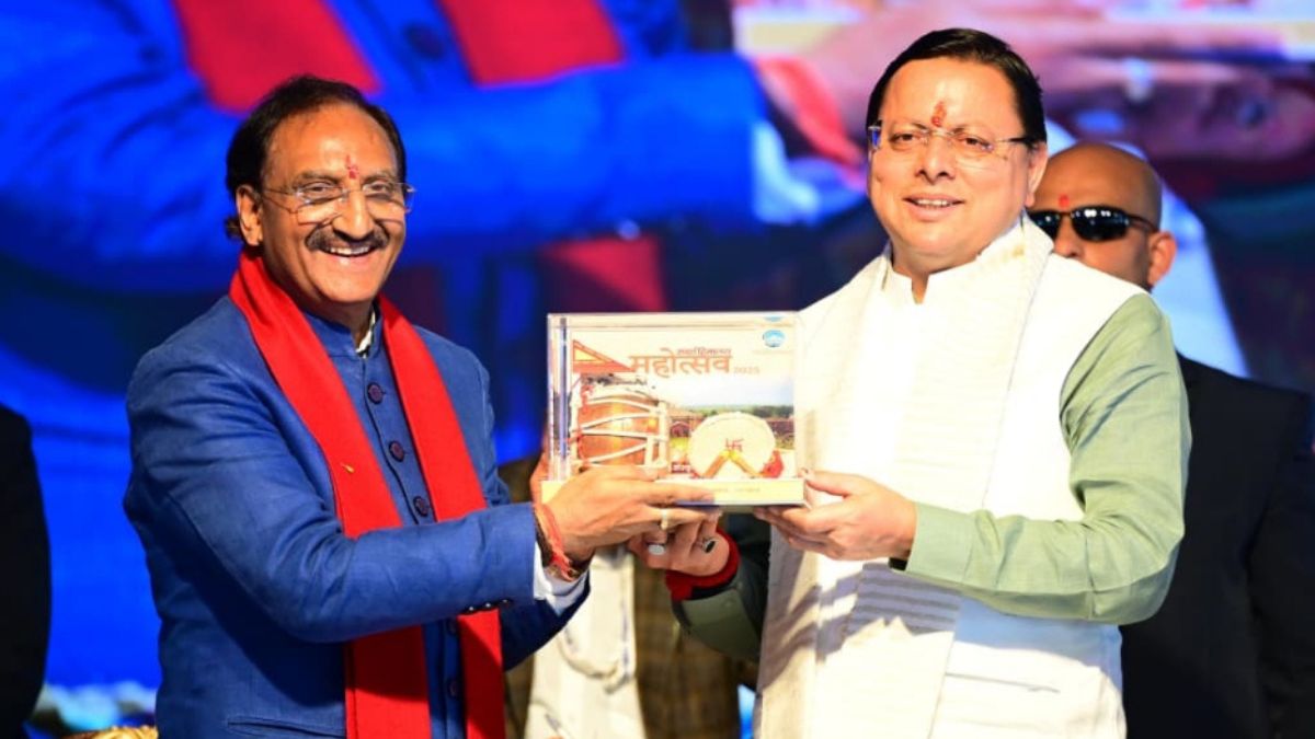 cm pushkar singh dhami said lekhak gaon is not just brick and stone structure but reflection of ideas