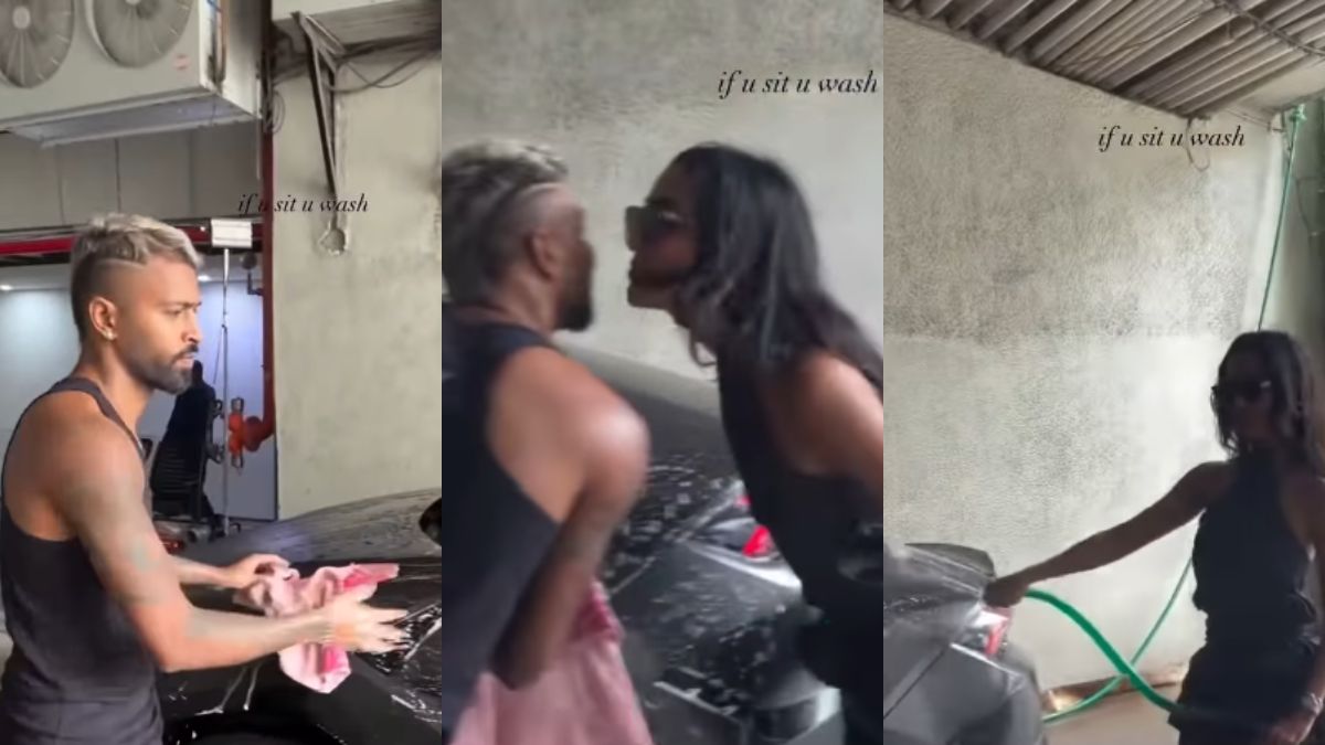 hardik pandya washes lamborghini urus se with new girlfriend video goes viral