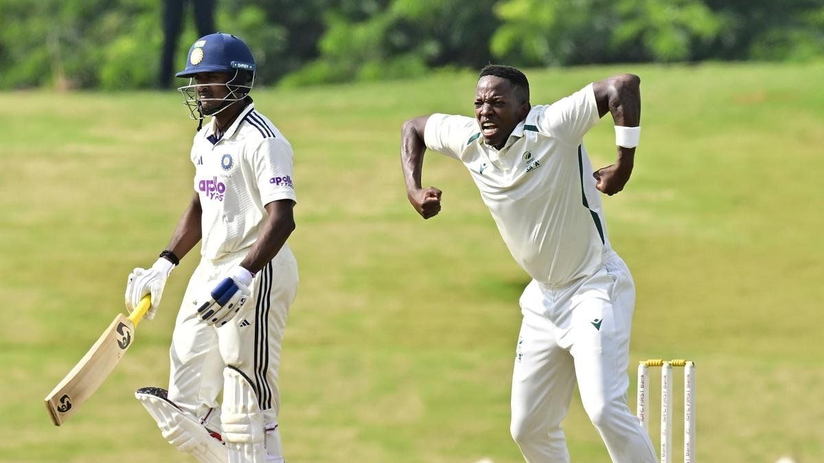 india a vs south africa a 2nd unofficial test dhruv jurel hundred kl rahul rishabh pant fail