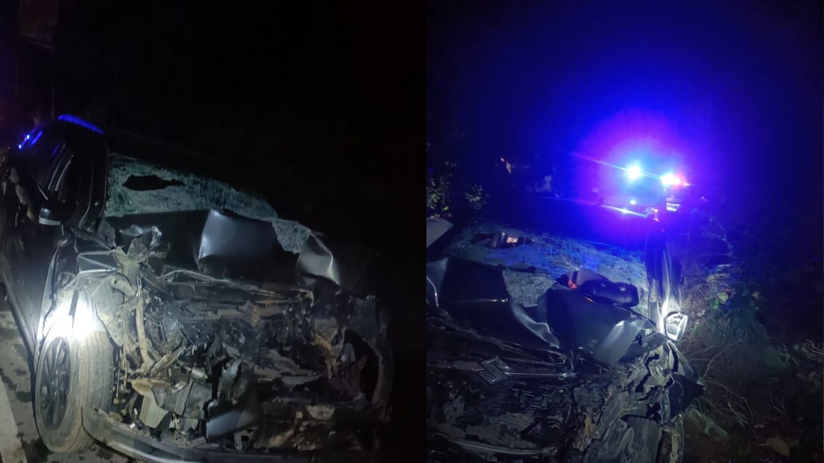 mahendragarh car accident three dead one injured in dumper collision