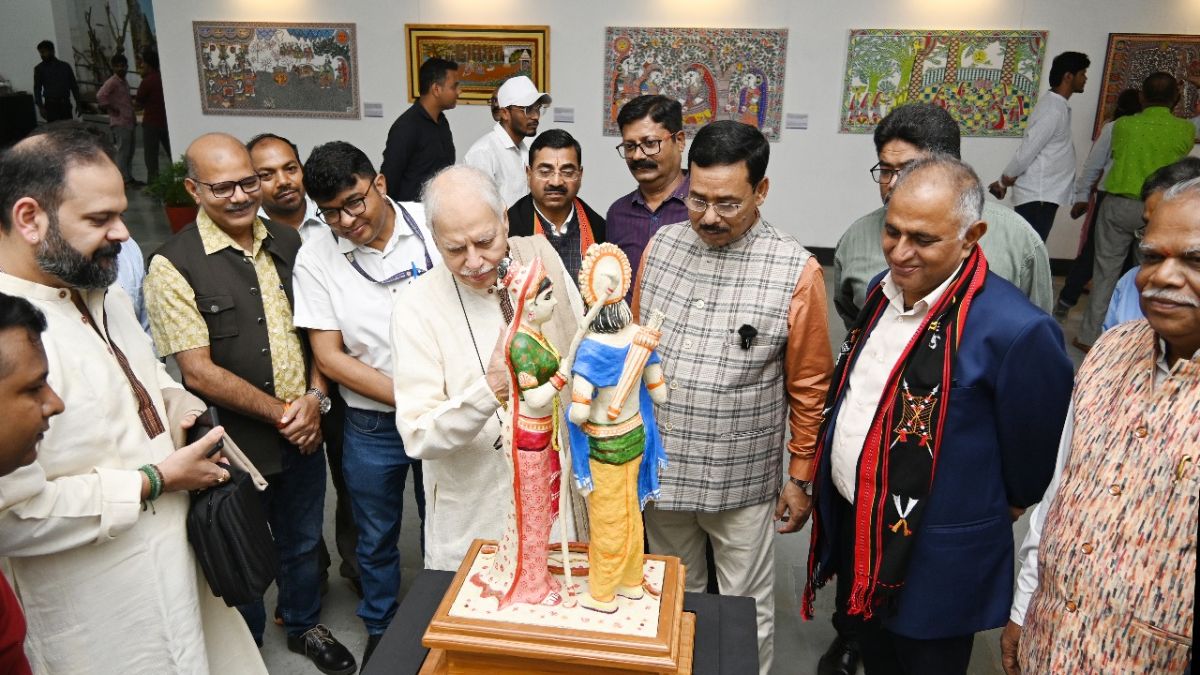 mithila art exhibition inaugurated in bhopal showcasing mithila painting and tikuli art