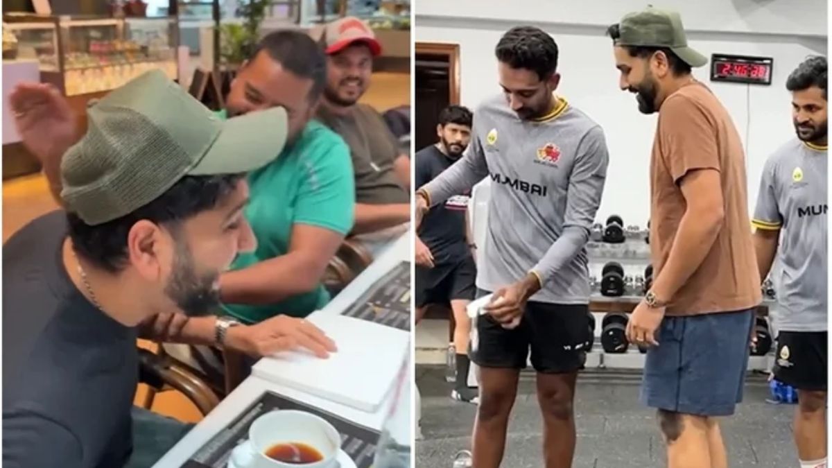 rohit sharma shock pen prank watch video