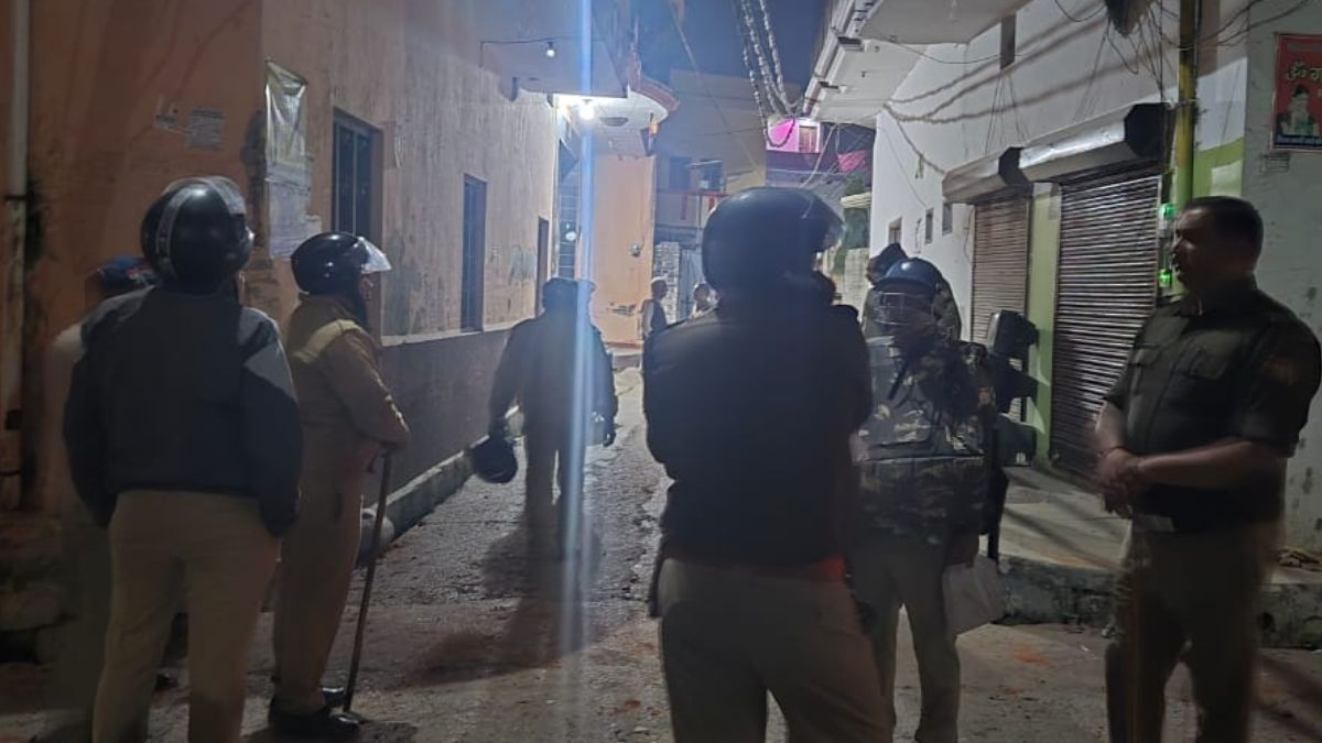 communal tension in libberhedi village police lathi charge