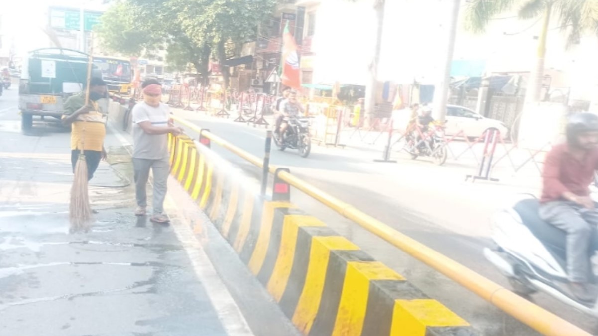 varanasi prepares for pm modi visit road repairs and beautification