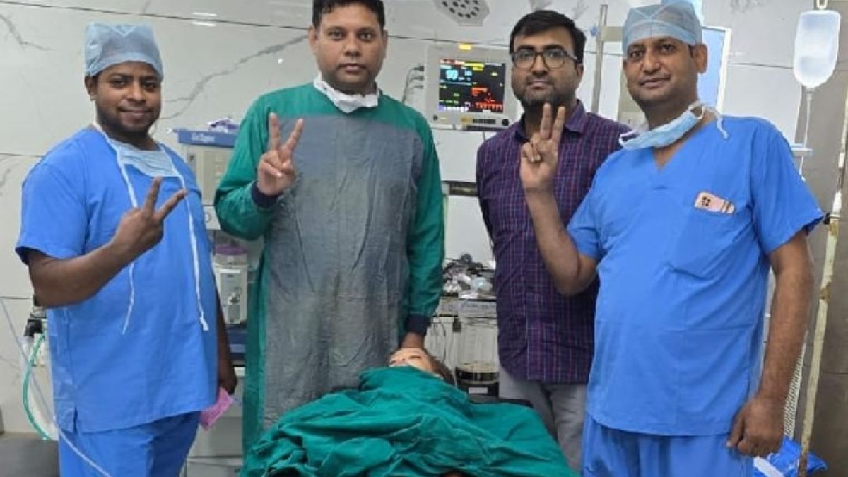 firozabad news goat bone stuck in windpipe of 10 month old girl doctors successfully operate