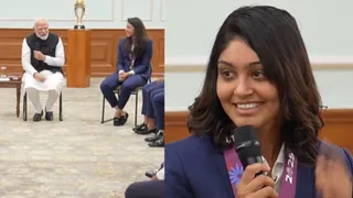 Harleen Deol ने PM Modi से पूछा स्किनकेयर रूटीन