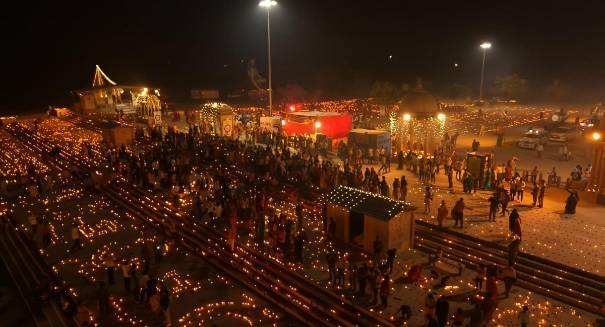 dev deepawali in gorakhpur life blooms on cremation ground