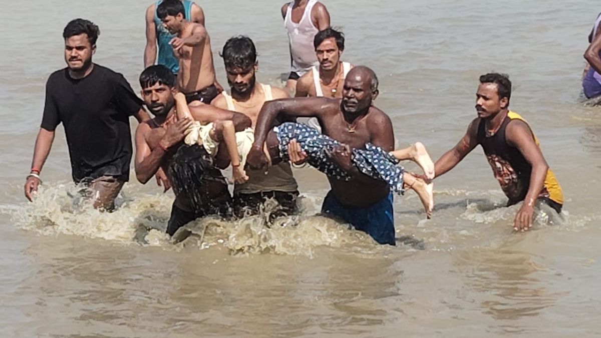 tragedy in lakhisarai two children drown in kiul river