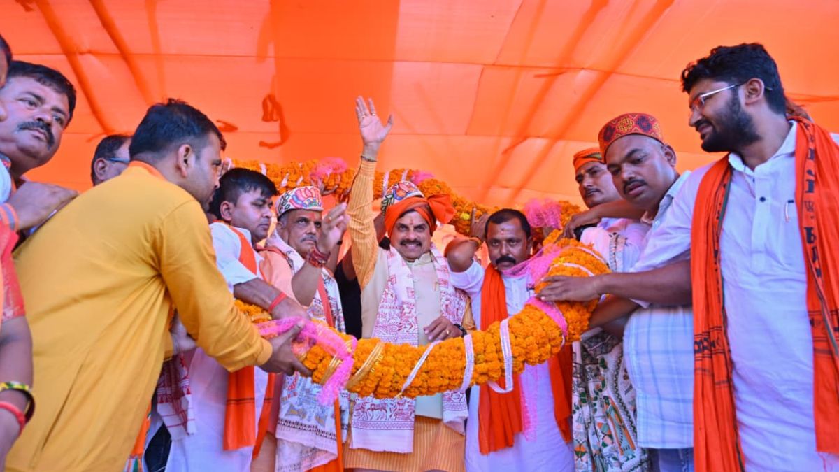 mp cm mohan yadav stormy campaign says with what face will congress talk