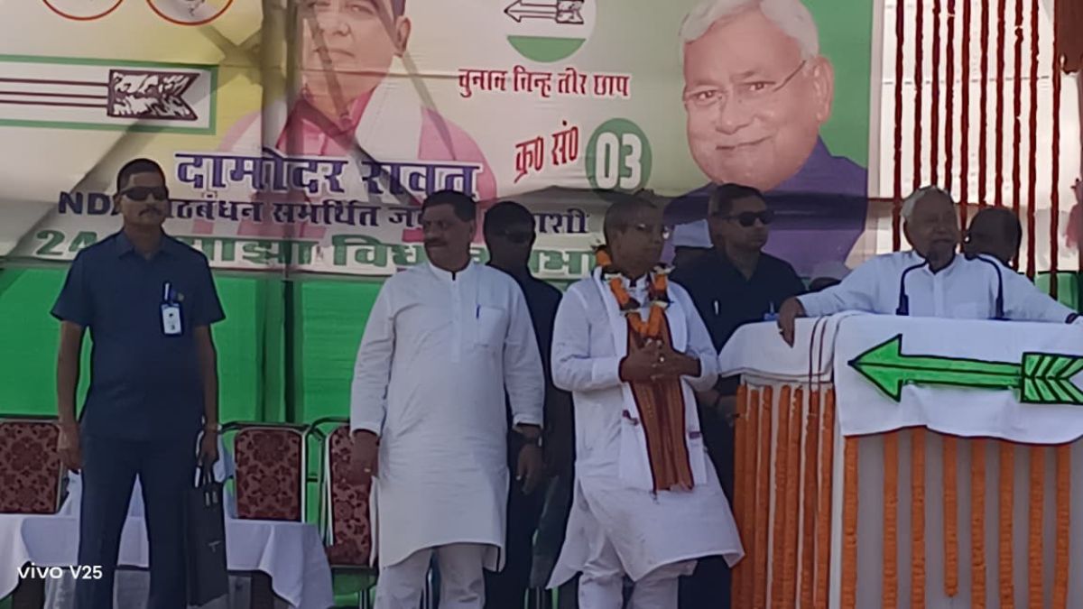 nitish kumar claims success in preventing hindu muslim discord in jamui