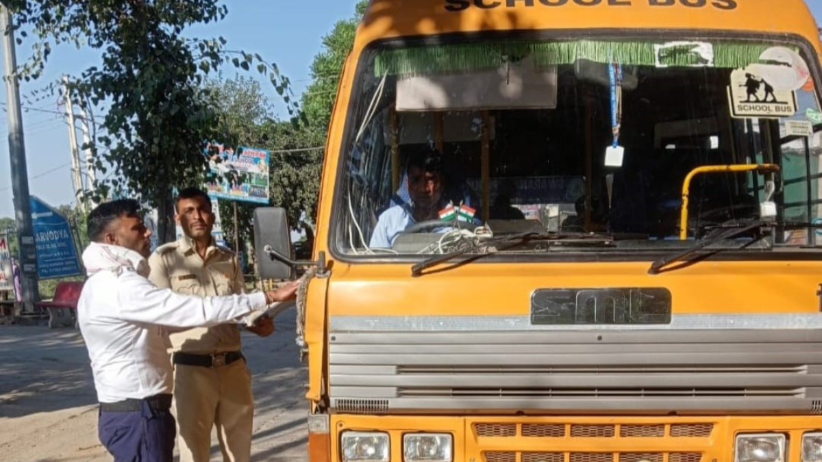 rewari school bus action safety violations addressed warnings issued