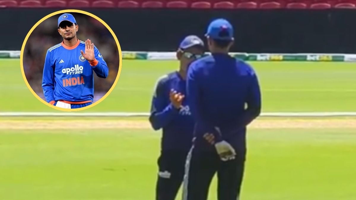 ind vs aus 4th t20 gautam gambhir chat with shubman gill practice session video viral